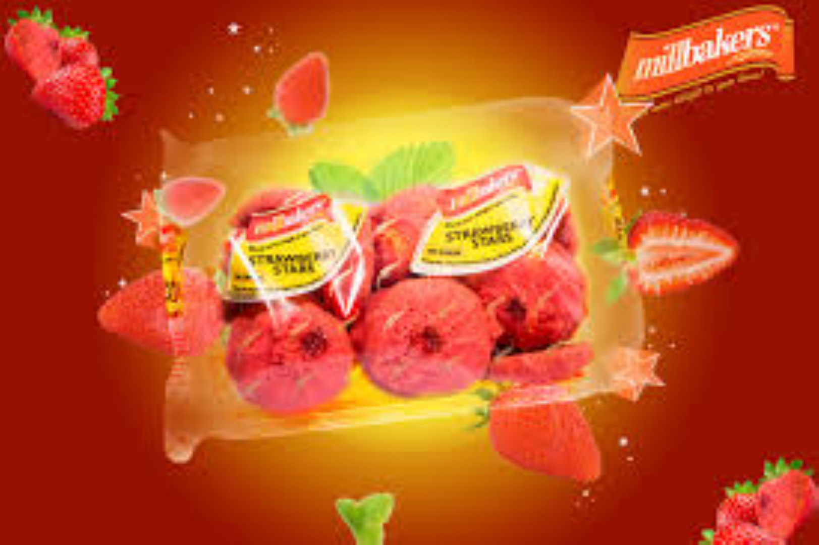 MILLBAKERS STRAWBERRY STARS 200G